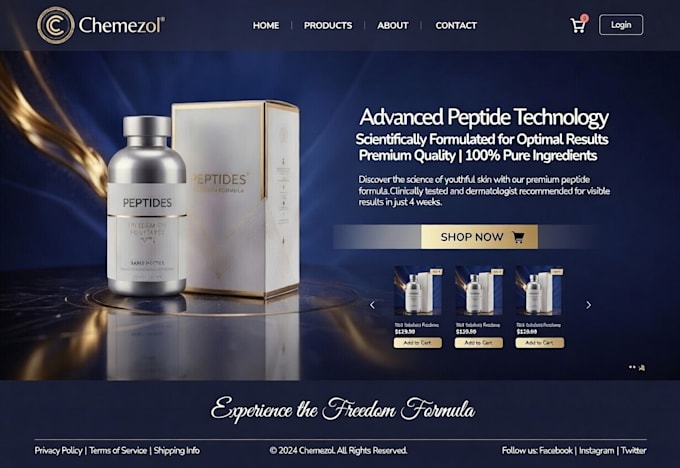 build biotech website peptide website sarms peptide research peptide store