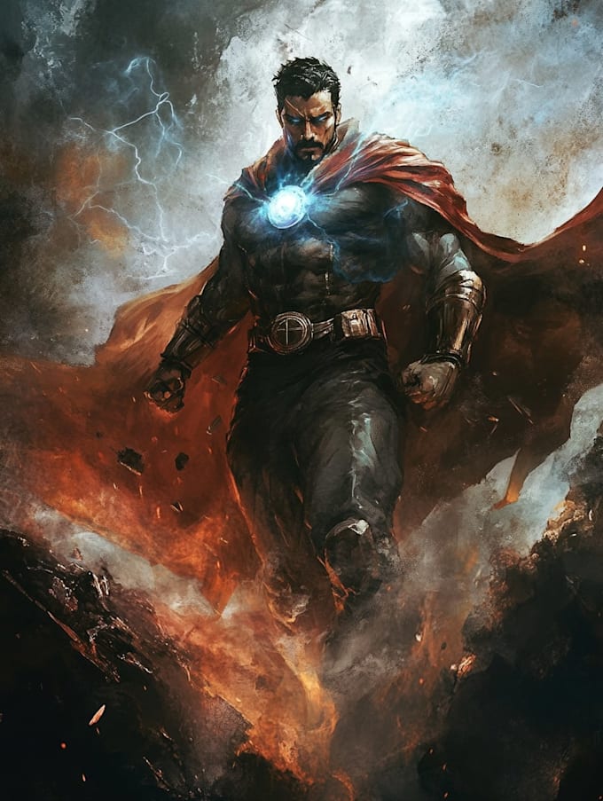 superhero character for comics