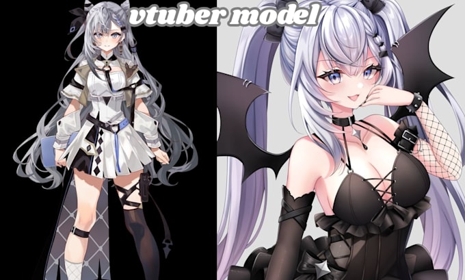 create a custom 3d vtuber model full rigging, vrm, and streaming