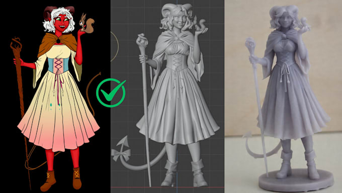 Convert 2d image drawing into 3d model stl file for toys production, 3d ...