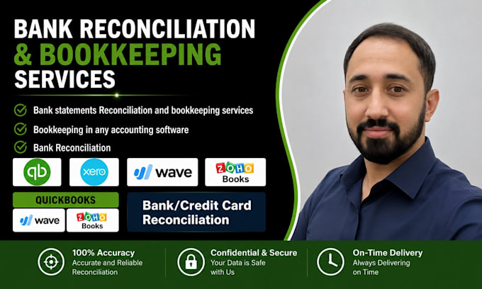 do bank statement reconciliation and bookkeeping in any accounting software