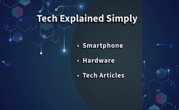 write SEO tech articles, smartphone reviews and comparisons