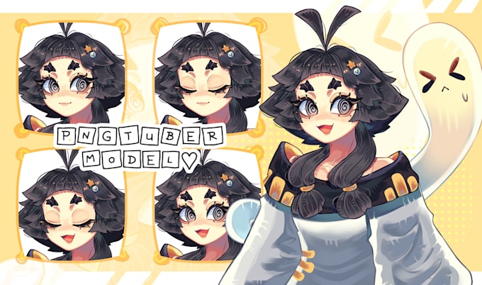 design a custom pngtuber model character for streaming