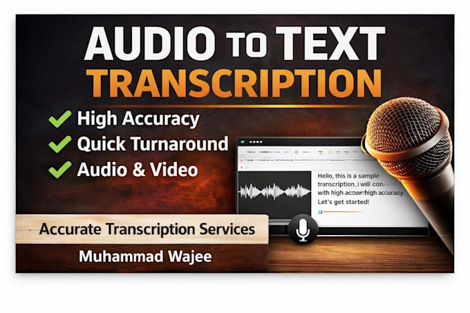 do audio to text transcription