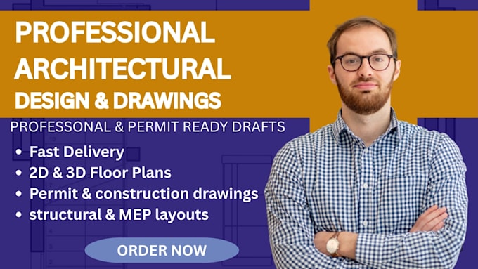 do architecture, mep, hvac, plumbing, electrical permit drawings