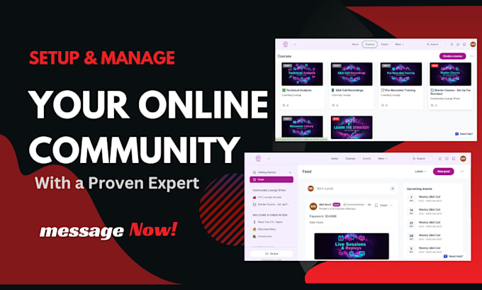 setup skool online community, skool course and skool membership