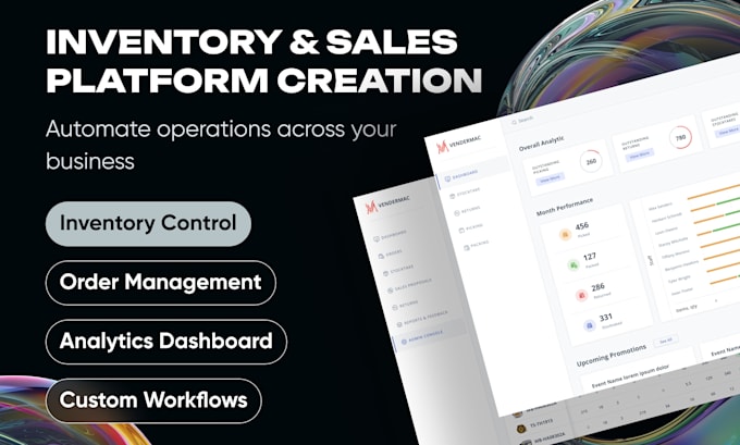 build custom erp inventory warehouse management system order tracking software