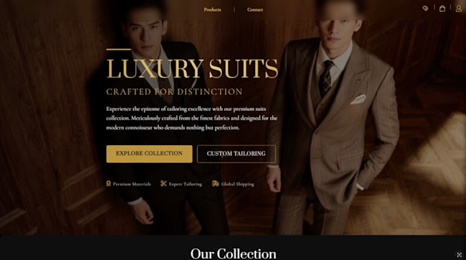 build luxury website design and website development