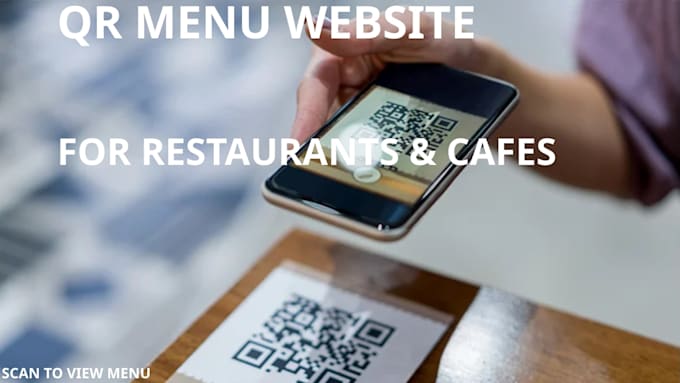 create a professional qr code menu website for restaurants and cafes