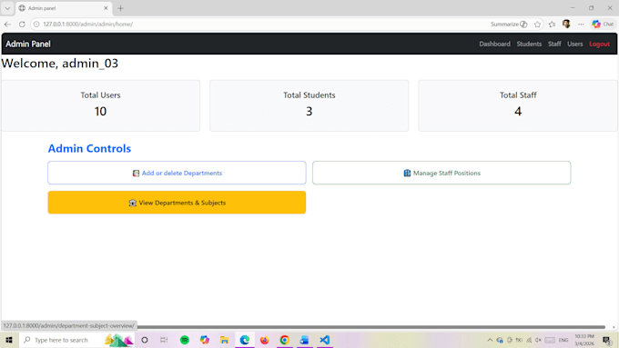 build a django web application with crud functionality