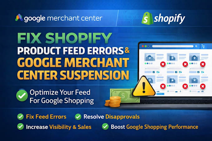 optimize product feed for google merchant center fix shopify product feed errors