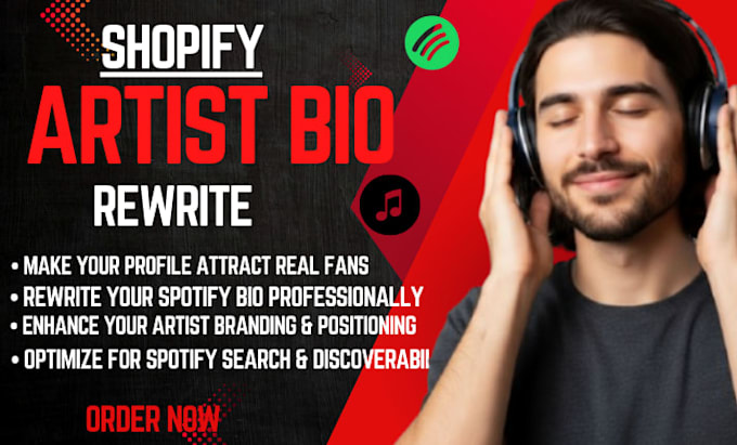write your spotify bio which will supercharge your brand