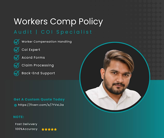 handle workers compensation, acord forms, coi processing and policy claims