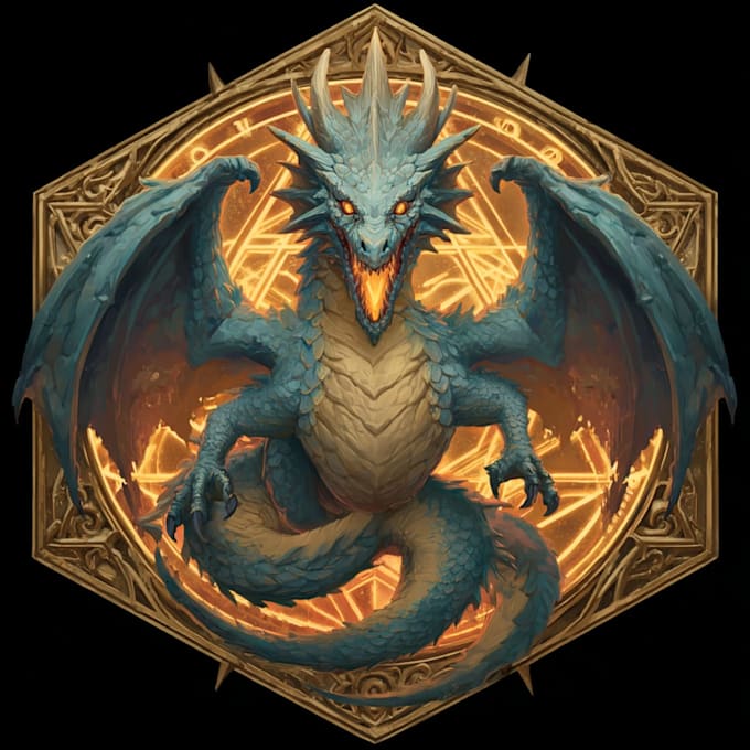 create an fantasy rpg logo dnd image for you high level