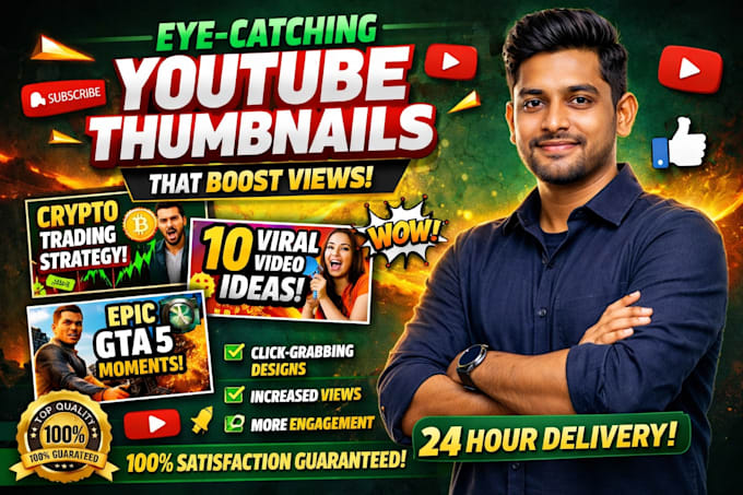 design amazing youtube thumbnail that attract viewers