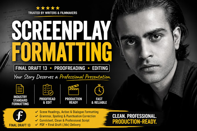 format and proofread your screenplay in final draft 13