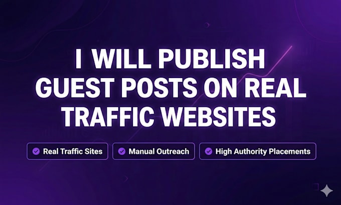 publish guest posts on real traffic websites