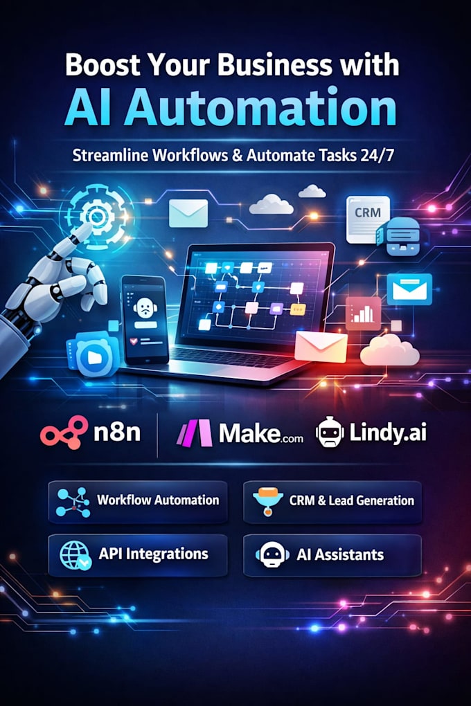 do ai powered automation using n8n make com lindy ai