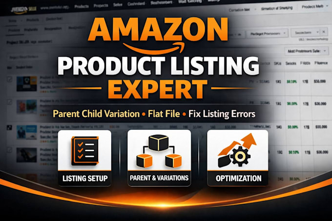 create amazon product listing, variation and fix flat file issues