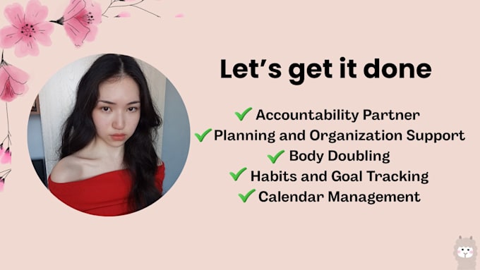 structure your tasks and body double with you to boost focus