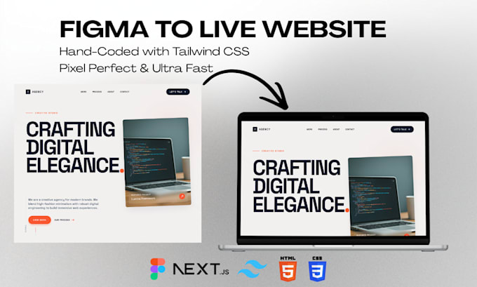 figma to tailwind CSS and HTML pixel perfect conversion