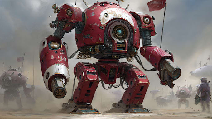 design spectacular robots, cyborgs and mechs