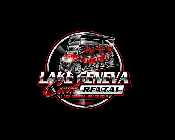 create wonderful and excellent golf cart logo design