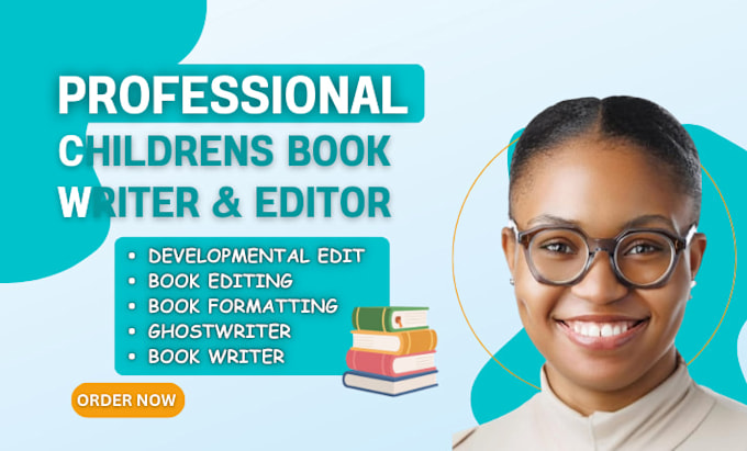 write, edit or proofread your children book be your developmental editor