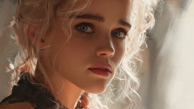draw fantasy portrait with cinematic lighting