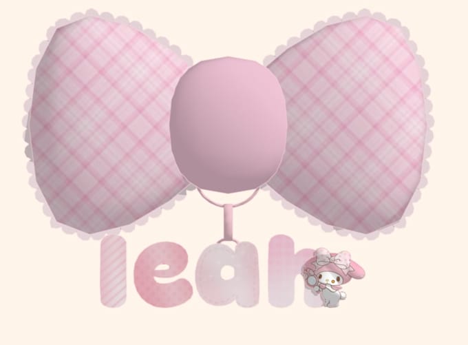 make a custom roblox ugc bow with name