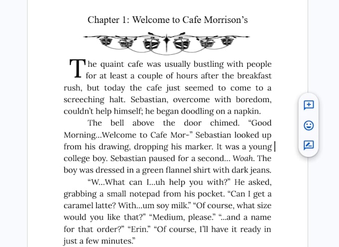 proofread, correct grammar, spelling, and punctuation within your text