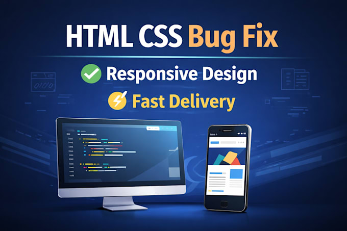 fix HTML CSS bugs and make your website responsive