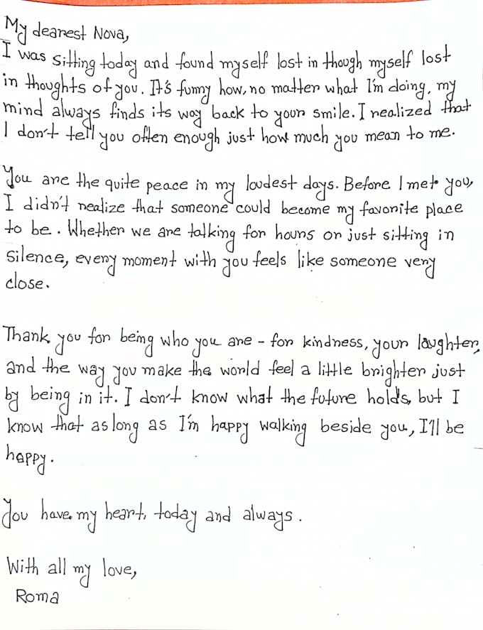 write neat and readable handwritten notes and letters