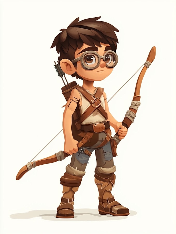 draw 2d game character or game character