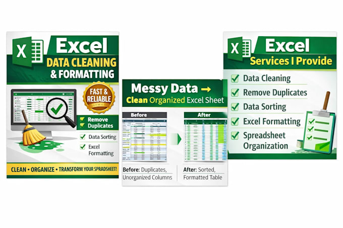 clean, sort, and organize your excel data professionally