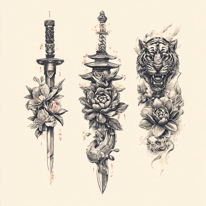 design professional tattoo and custom tattoo