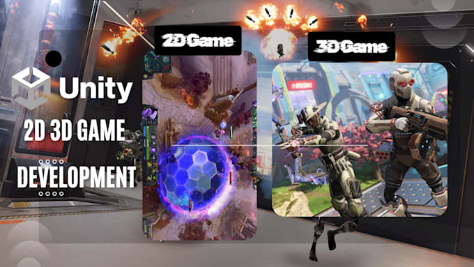 develop 2d 3d mobile game, PC game, unity 2d game development multiplayer game