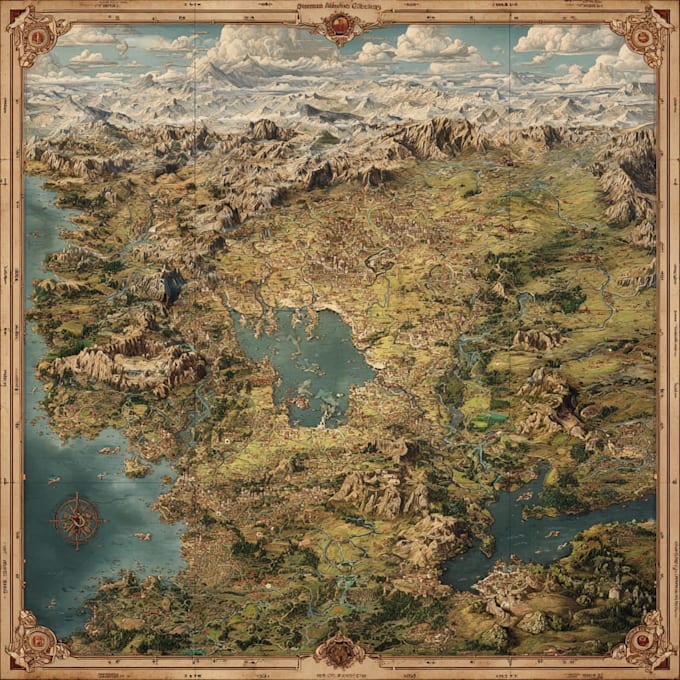 Illustrate fantasy map design custom rpg maps dnd world battle maps by ...