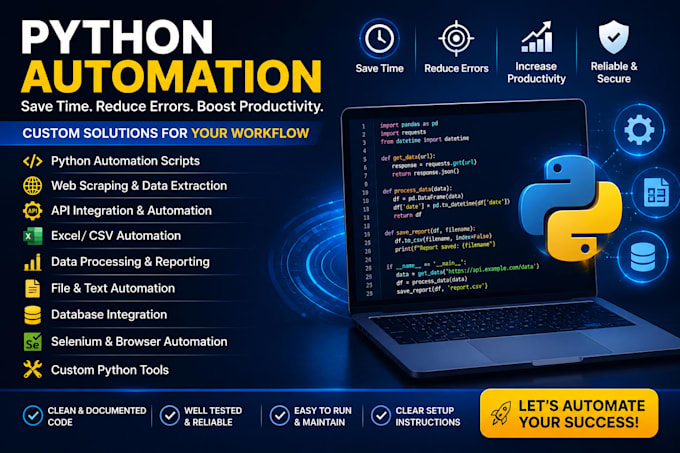 develop python scripts, automation tools, and custom python applications
