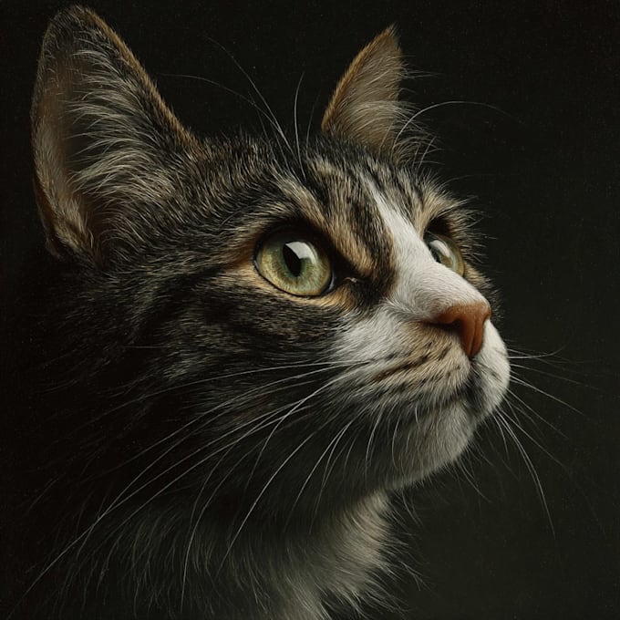 do cat portrait illustration