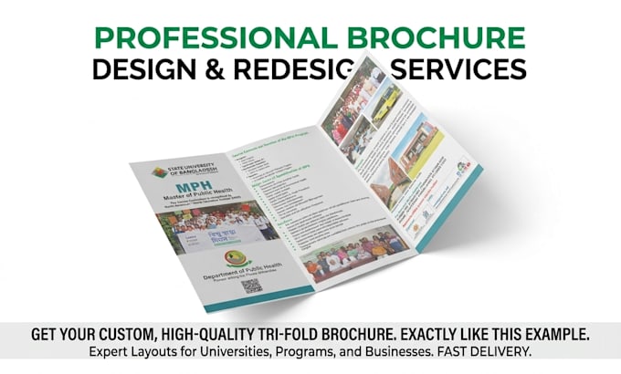 design professional flyer, brochure print ready design