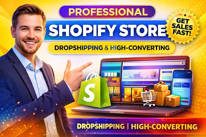 design modern shopify store or redesign shopify website