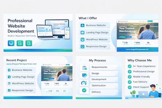 Create a responsive website design with basic seo for your business by ...
