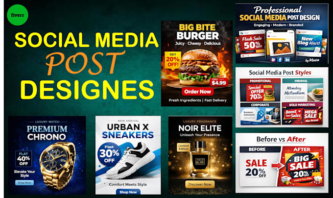 create eye catching social media post and adds