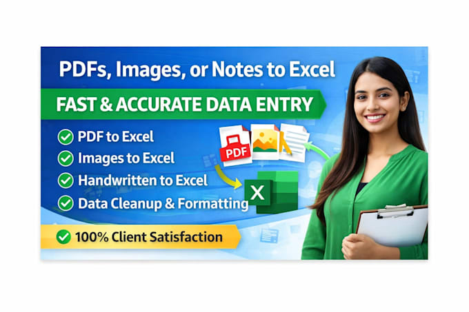 convert pdf images or handwritten notes to excel