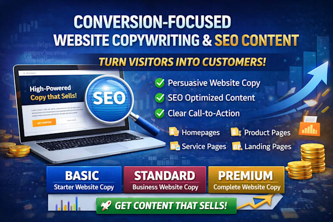 write conversion focused website copywriting