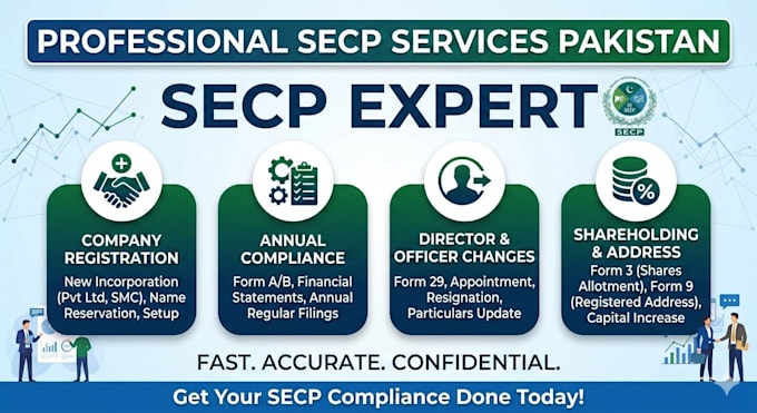 provide professional secp compliance, annual filing services