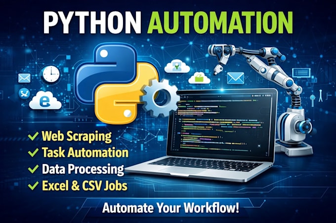 create python automation scripts, bots, web scraping, and API automation