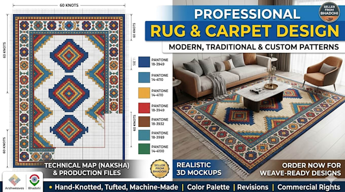 design professional custom rugs and carpets