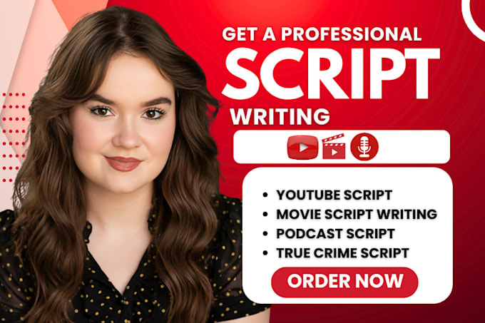 research true crime script youtube video script podcast movie script writing